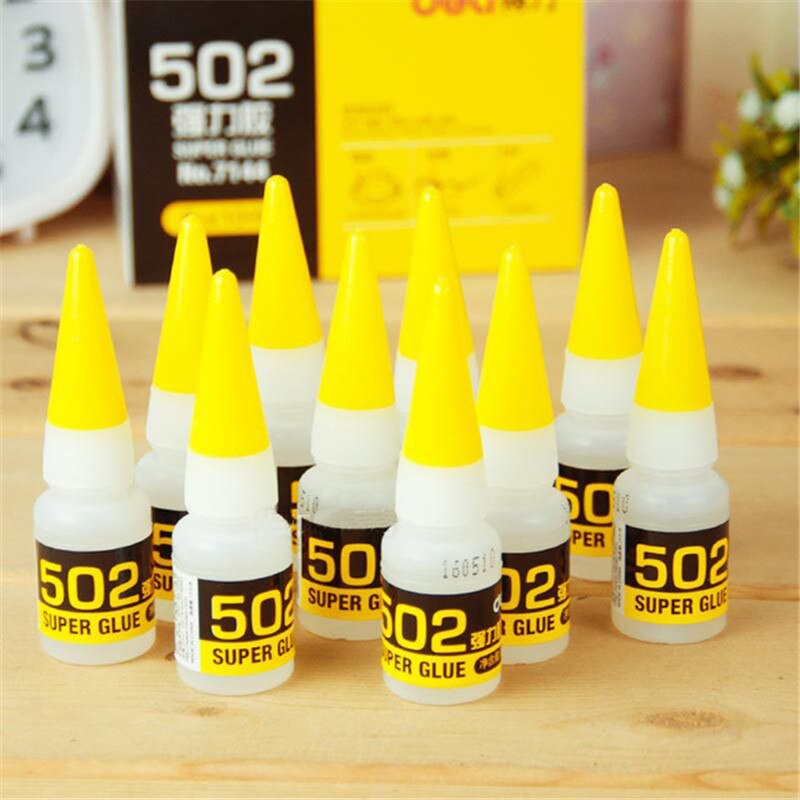50Pcs Super Strong 502 Glue Rubber Fabric Plastic Paste Wood Epoxy Resin Cyanoacrylate Adhesive Quick Bonding Cement Gum Sealant