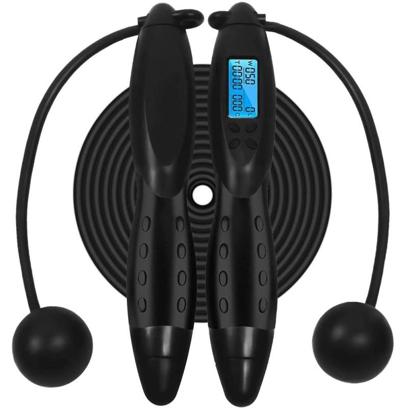 Digital LCD Jump Jumping Skipping Ropes Calorie Count Counter Timer Gym Fitness Portable Fitness Sports Equipment Jump Ropes