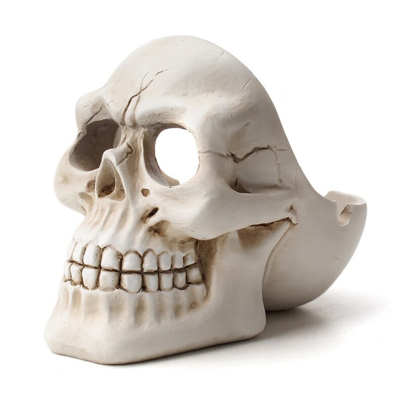 Terror Skull Ashtray Resin Decoration Ashtray Home Office Bar Decoration Crafts Decoration Men'S: Chocolate