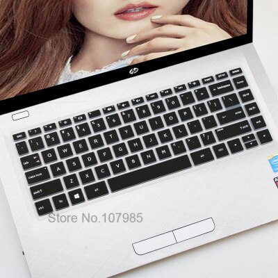 Dla HP Pavilion x360 14-ba078TX 14-ba063tx ba064tx 2017 nowy 14-cal dotykowy klawiatura laptopa silikonowa osłona klawiatury skórzany pokrowiec: Black