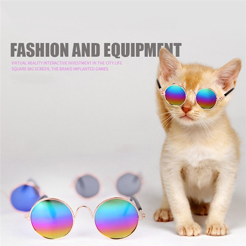 1 st Pet Kat Hond Mode Zonnebril UV Zonnebril Oogbescherming Slijtage Kat Accessoires huisdier bril #25D27