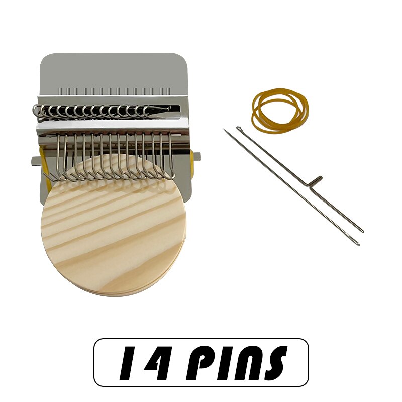 Speedweve DIY Apparel Sewing Small Loom Small Mender Loom Small Loom For Darning Machine With Instructions Accessories: 14 pins