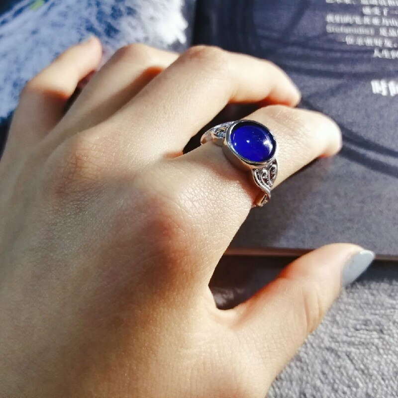 Europea y americana Retro cambio de humor anillo redondo emoción sentimiento Variable anillo Control de temperatura mujer chicas