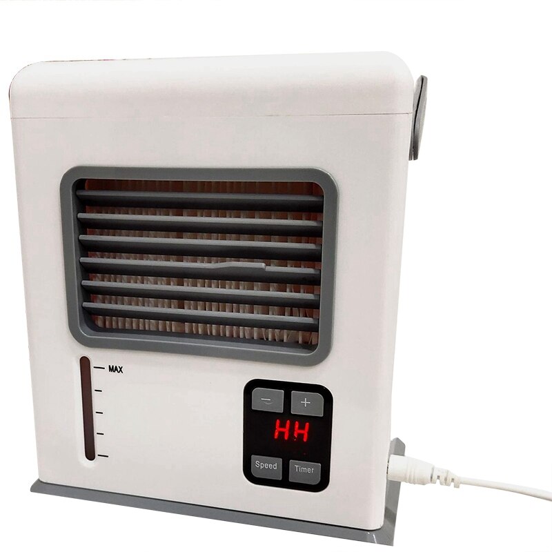 Usb/batería de doble uso Mini aire acondicionado enfriador portátil Mini ventilador temporizador Personal enfriador de aire: Default Title