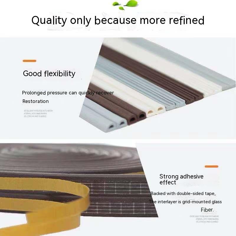 Dør- og vinduestætningsliste, vindtæt vindue, varm isolering, tyverisikringsdør i aluminiumslegering, dørsøm, lydisolering i dørbunden
