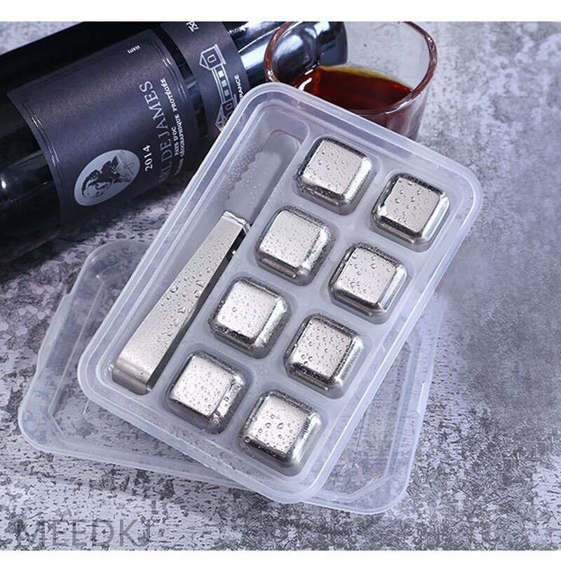 304 Rvs Ice Cubes, Metal Quick Vriezer Ijsblokjes, Iced Artefact, Bier Whisky Ijsblokjes, wijn Set Ijsblokjes