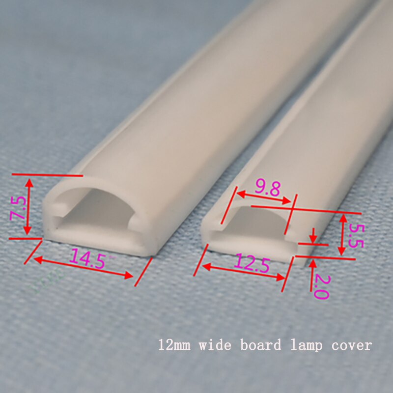 1pc light strips tube for cosmetics jewelry display cabinet automobile home decoration flexible led neon rope tube led light: 1m-12mm