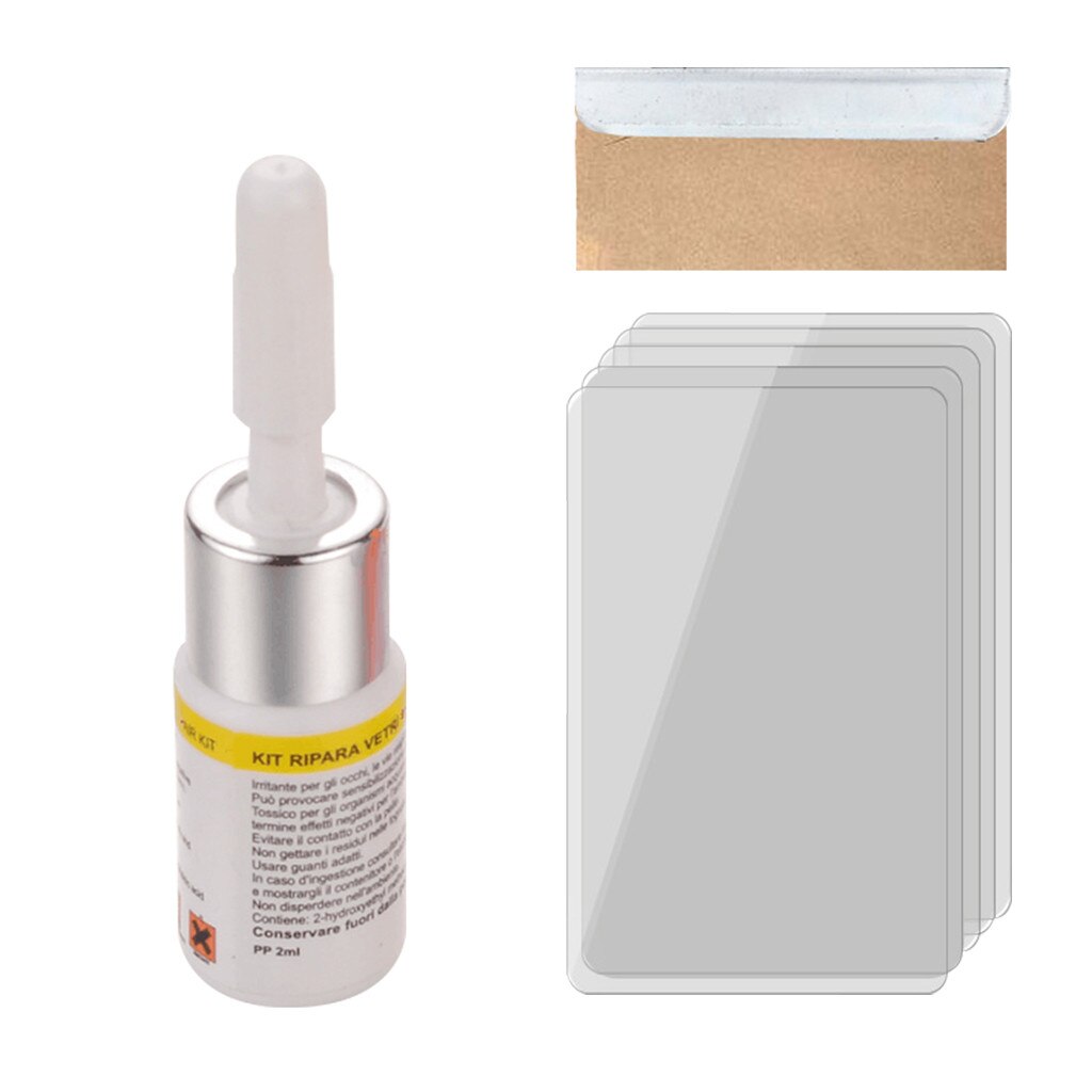 Automotive Glass Nano Repair Fluid Upgrade Car Window Glass Crack Chip Repair Tool Kit Crack nano-repair fluid Accessories