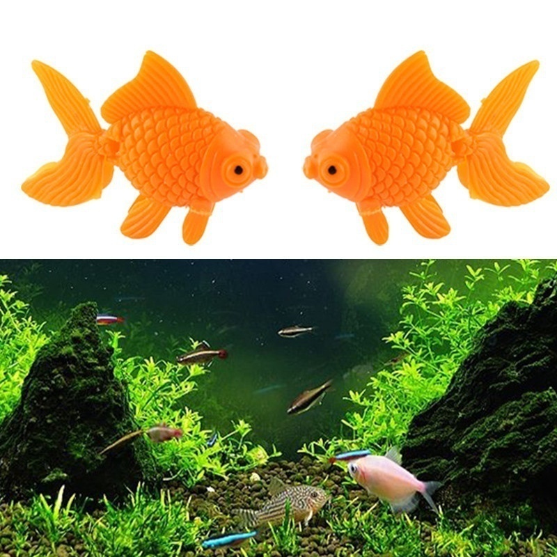 Décoration de poisson rouge artificiel pour Aquarium, 6 pièces, imitation d'acuaires, ornements en plastique, pour Aquarium, Aquarium
