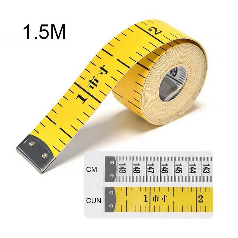 1.5M Sewing Measuring Ruler Tape Body Measuring Ruler Sewing Tailor Tape Measure Mini Soft Flat Centimeter Ruler Meter Tool: Style  B 1.5m