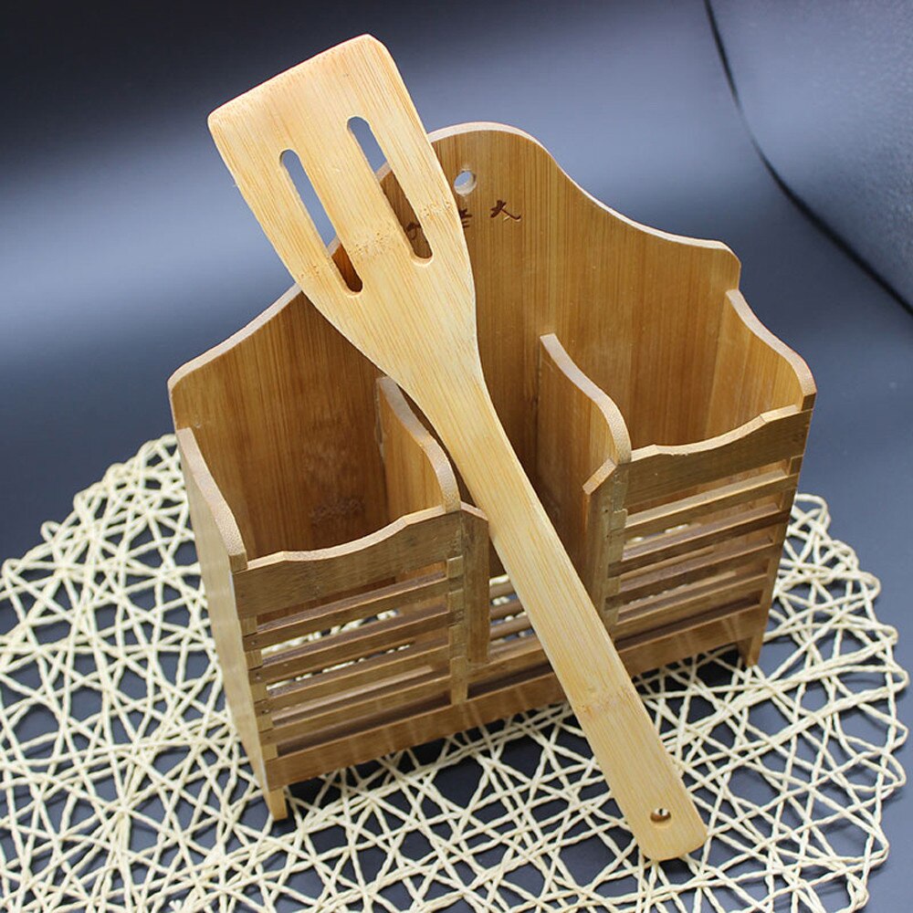 Ustensiles de cuisine en bambou | Ustensile en bois, cuillère mélange de spatule, sain outils de cuisine faciles L * 5 1 ensemble
