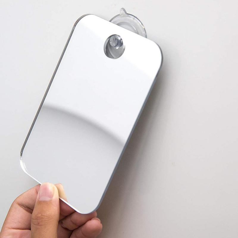 Anti Fog Shower Mirror Bathroom Fogless Fog Free Mirror Washroom Travel Makeup Magnifying Mirror: Default Title