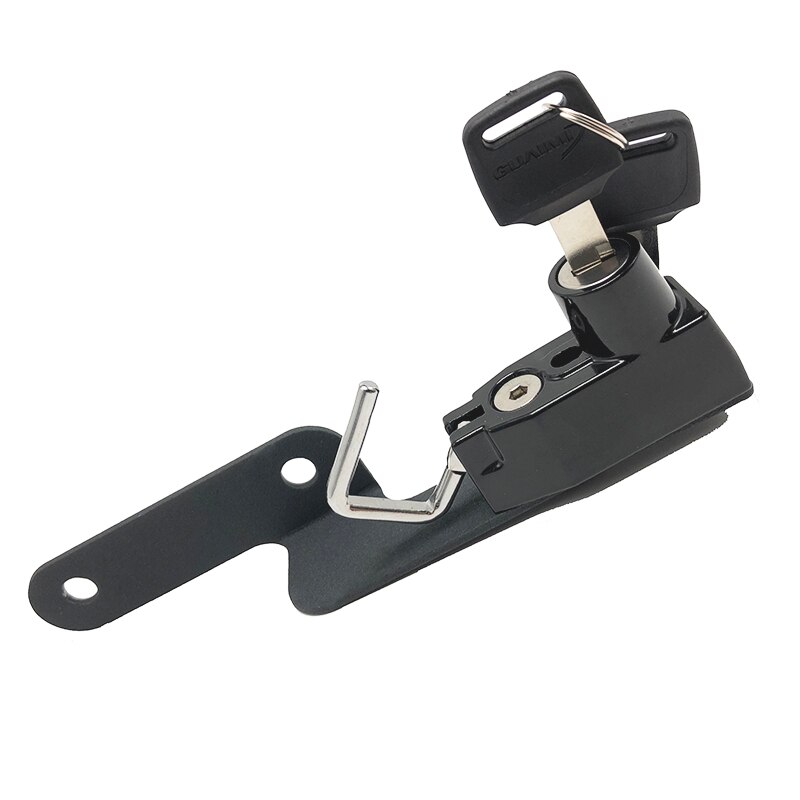Trava lateral para capacete de motocicleta, gancho antirroubo com 2 teclas, para suzuki email gsxs1000 2015 2016 2017 2018 2019: Preto