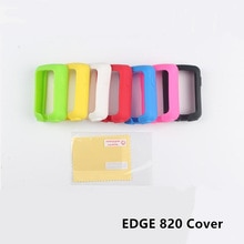 Borde de ciclismo al aire libre 820 funda protectora de goma de silicona para ordenador + película protectora para pantalla LCD para Garmin Edge 820