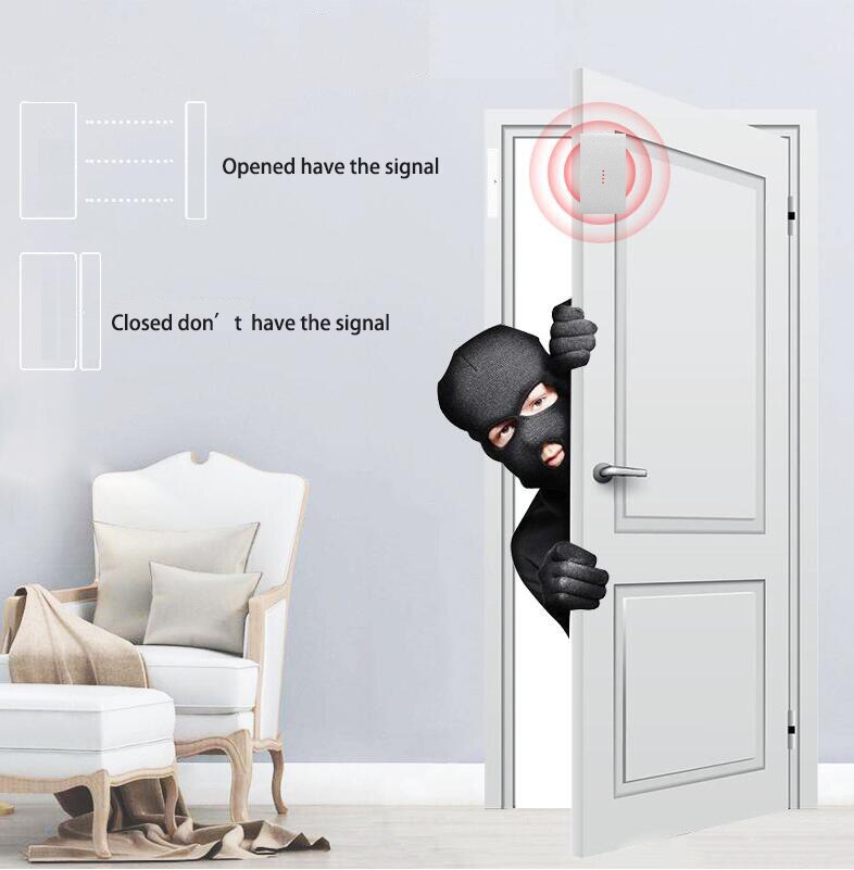 Sgooway hälytys langaton magneettikosketin oven tunnistin ikkuna magneettikosketin oven ilmaisin 433 mhz hälytysjärjestelmään