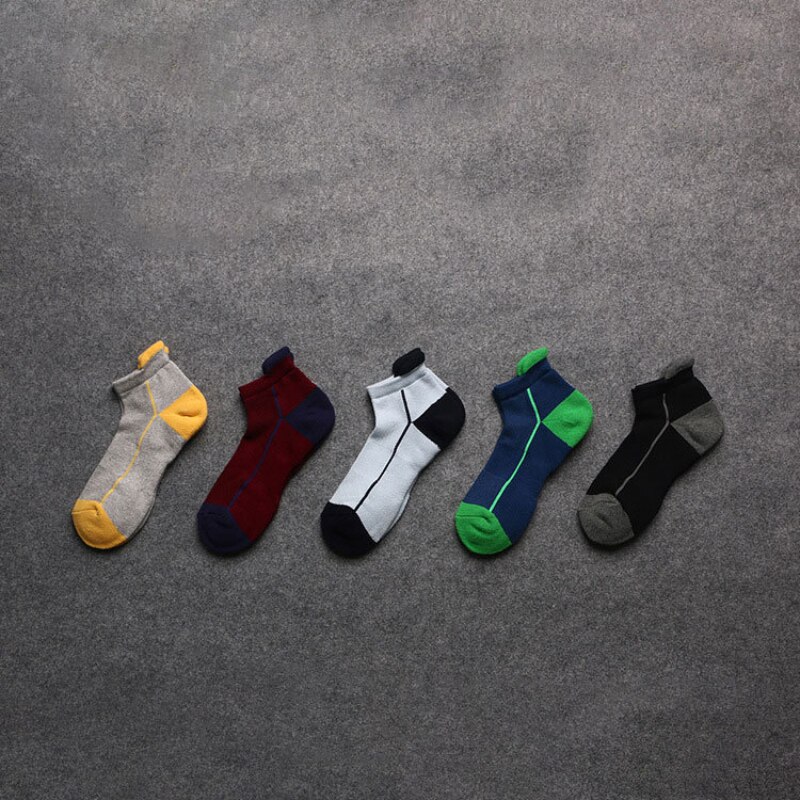 5 paires Hommes Chaussettes Courtes En Coton Printemps été Mince Chaussettes De Sport Maille Décontracté Basket-Ball En Plein Air Chaussettes Pour Hommes