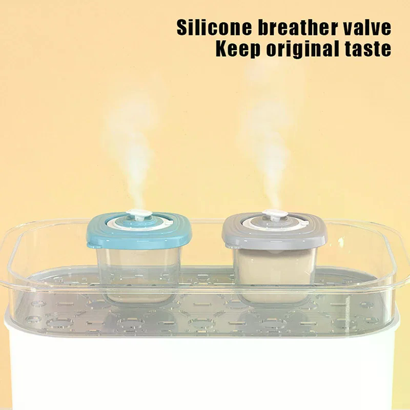 1/4/6PCS Glass Food Containers With Silicone Lids Food Jars Food Storage Containers For Snacks Freezer Microwave Dishwasher Safe