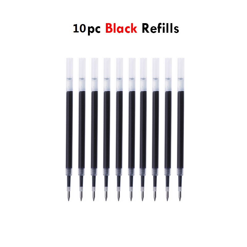 Lopet Cute gel pens sets 4pcs 0.5mm Black Ink Writing Pen Soft Grip Press Kawaii Stationery Quick Dry Homework School Gadgets: Navy Blue