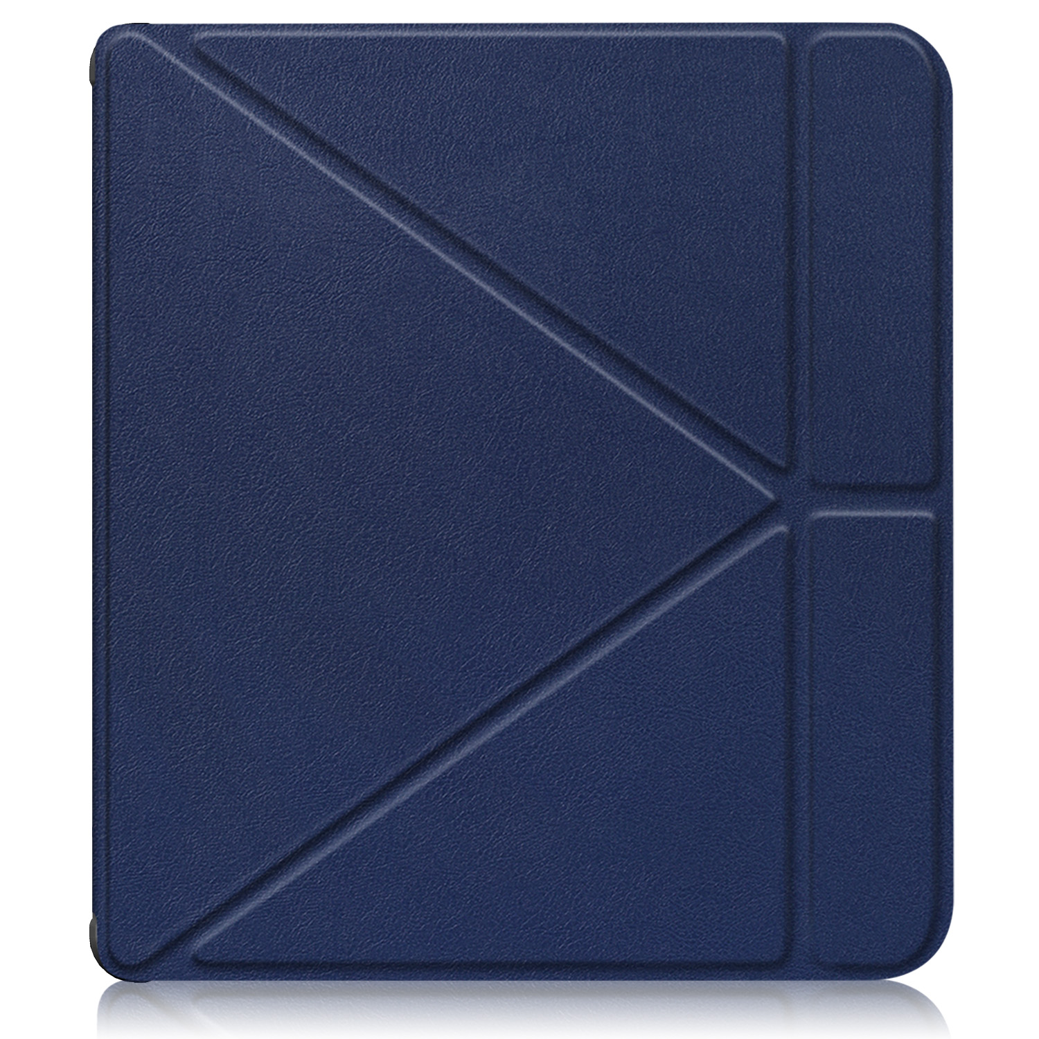 For Kobo Libra Colour 7 inch N428 Origami PU Leather Case Magnetic Wake Sleep Soft Stand Cover Ebook Sleepcover Color Funda: Navy Blue