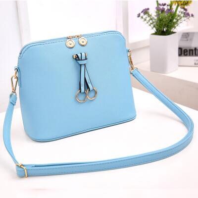 Lily queen zomer tas met kwastjes, dames crossbody schoudertassen, kleine schelpentassen, bolsas: Blauw