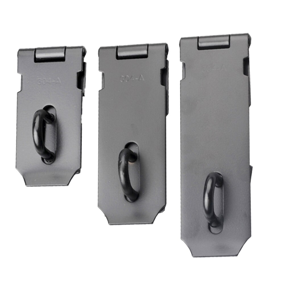 1 Set Door Hasp Anti-theft Door Lock Buckle Stainless Steel Lock Buckle
