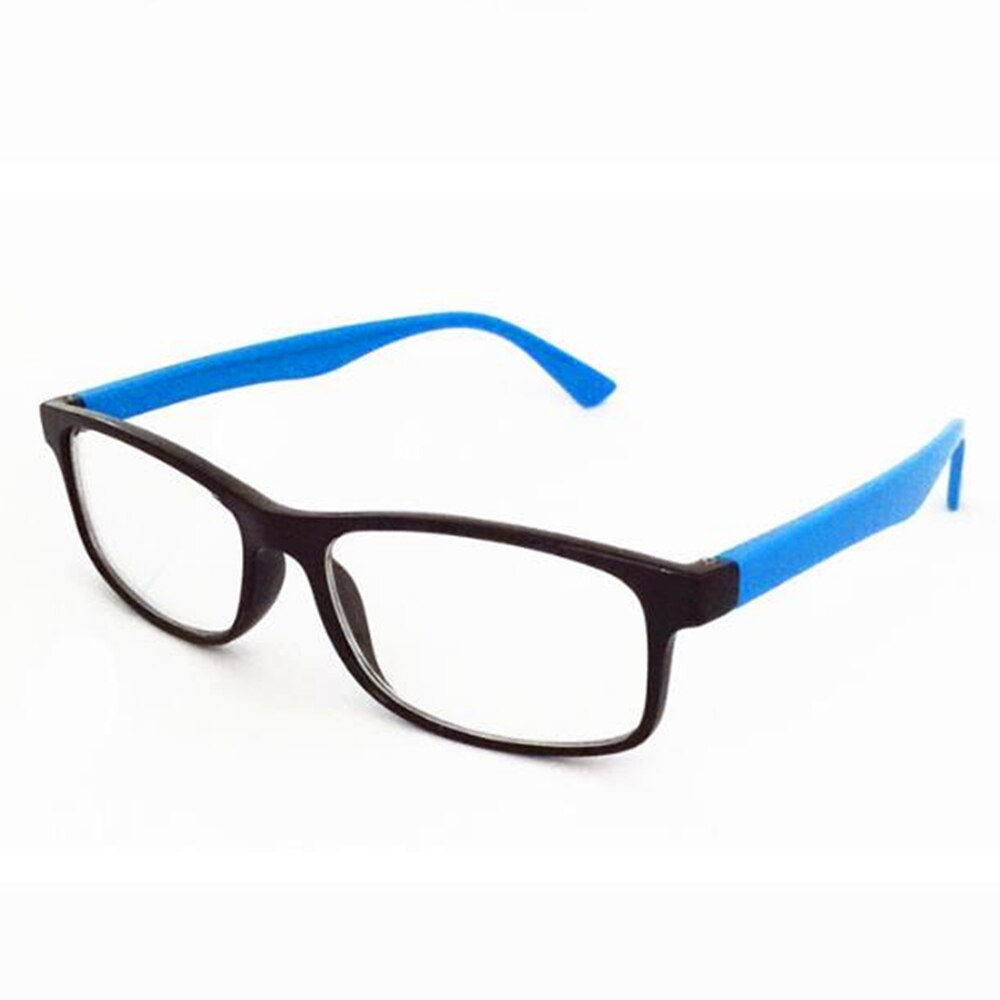1PC Women Men Transparent Eyeglasses Frame Computer Glasses Spectacle Frame Anti Blue Ray Clear Lens Eyeglasses: Blue leg