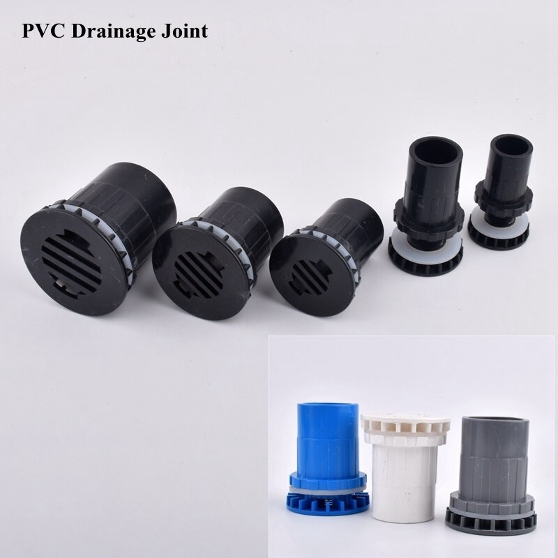 20-50mm PVC Pipe Connector Straight Drainage Joint Aquarium Fish Tank Accessories Garden Watering Irrigation Water Tube Fittings