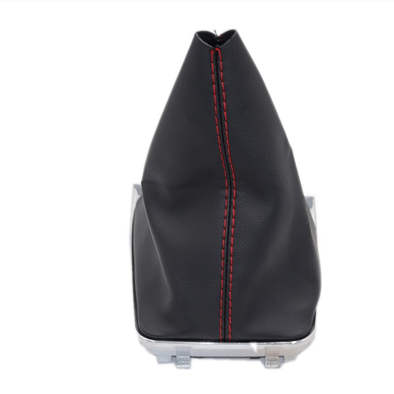 Cromado y cuero pomo de cambio de marchas para coche palanca Gaitor arranque cubierta para VW Golf 7 A7 MK7 VII GTI GTD: gear boot