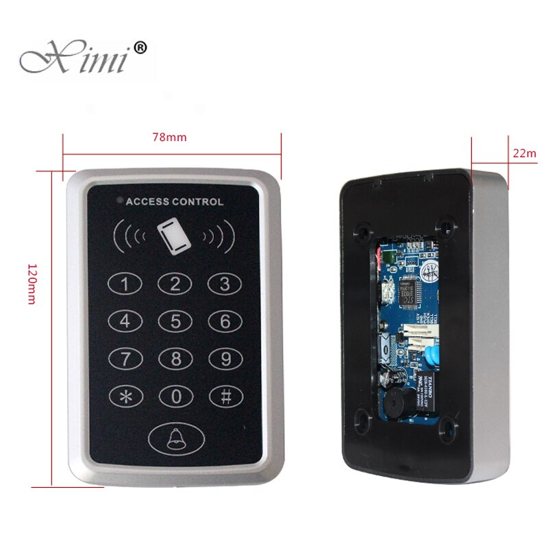 125KHz RFID Access Control Keypad EM Card Reader Door Access Control System Door Lock Opener Keyboard System