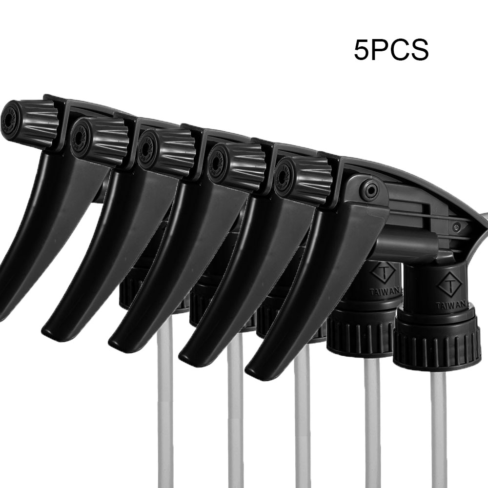 3/5 Pcs Adjustable Trigger Sprayer Heavy Duty Sprayer Head Acid And Alkali Resistant For Auto Detailing Car Cleaning Home Garden: Gold