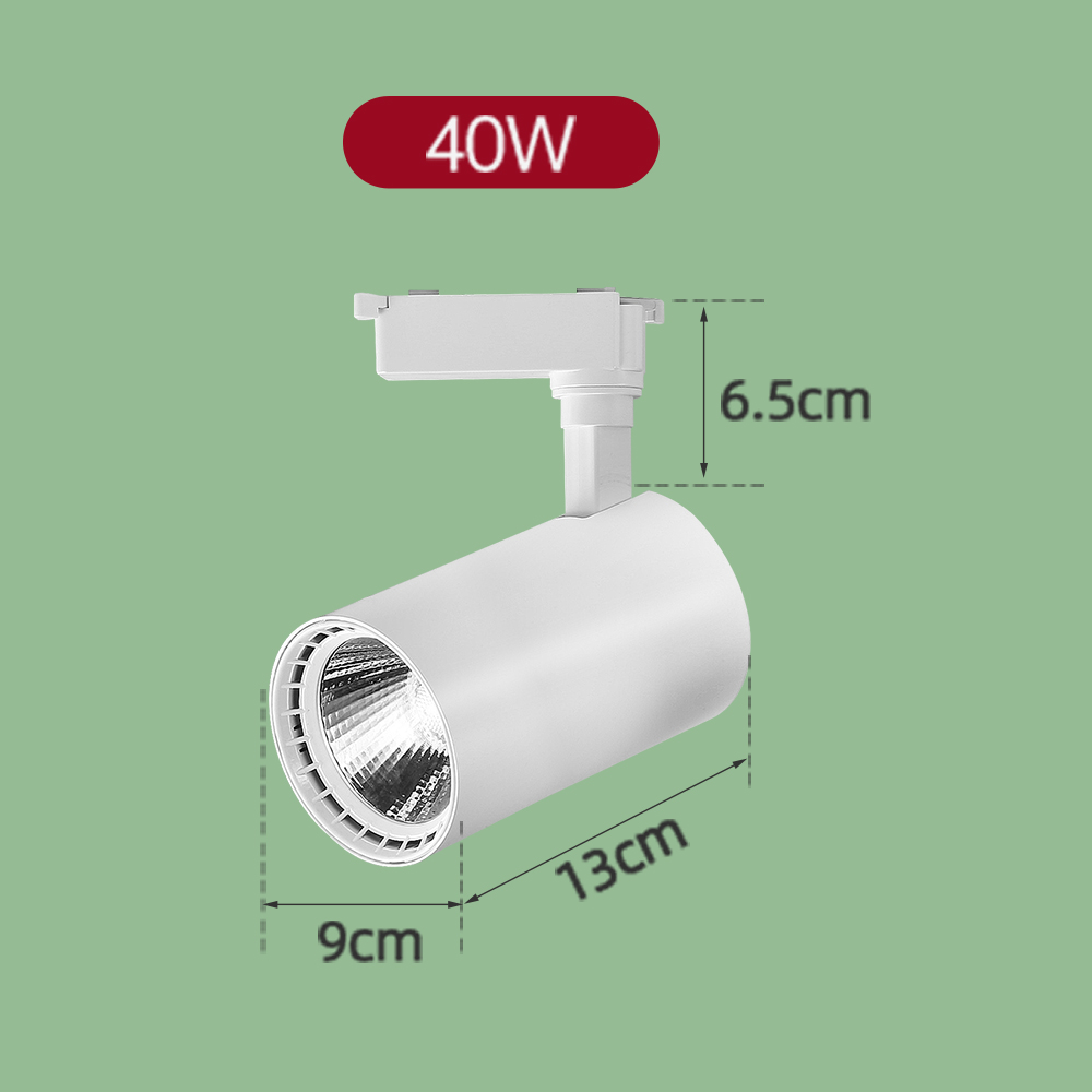 Szyna oświetleniowa 1M 0.5M, plastikowa, druga linia, szyny doprowadziło, złącza proste/w kształcie litery L robić szyn oświetleniowych, reflektorów szynowych, oświetlenia szynowego.: BIAŁY