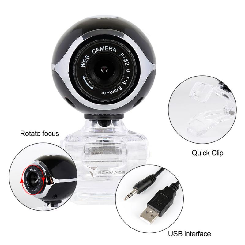 480P Manual Focus Webcam Built-in Microphone Auto-focus High-end Video Call Camera Computer Peripherals Camera For PC Laptop