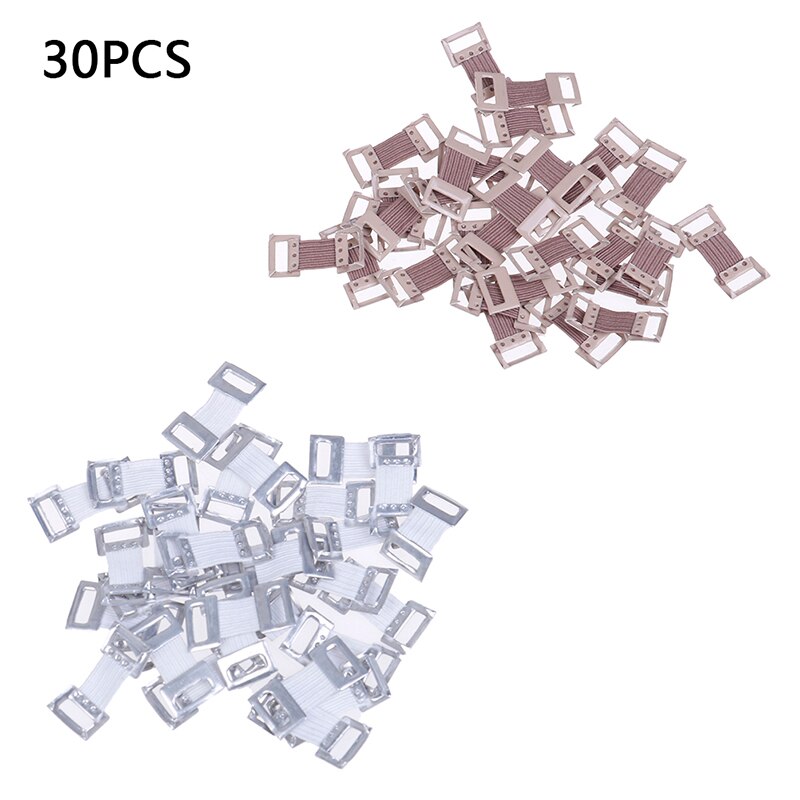 10Pcs/30Pcs Witte Koffie Ehbo-kit Voor Sport Vervanging Elastische Bandage Wrap Stretch Metalen Clips Fixatie klemmen Haken