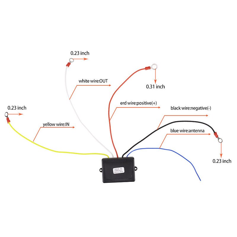 12v fjernkontrollsett trådløs vinsj fjernkontrollbryter til lastebil atv suv vinsj universalbryter