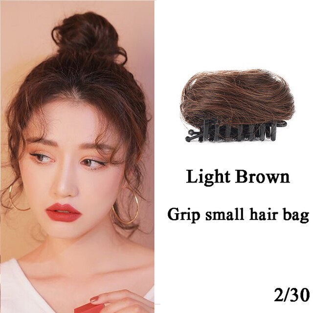 MANWEI Short Synthetic Hair Extension Chignon Donut Roller Bun Wig Hairpiece For Women: 30