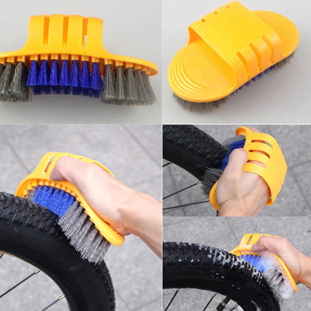 Bike Chain Cleaner Bicycle Cleaning Tool Kit Bicycle Tire Brush Brake Disc Cleaner Mtb Washing Set