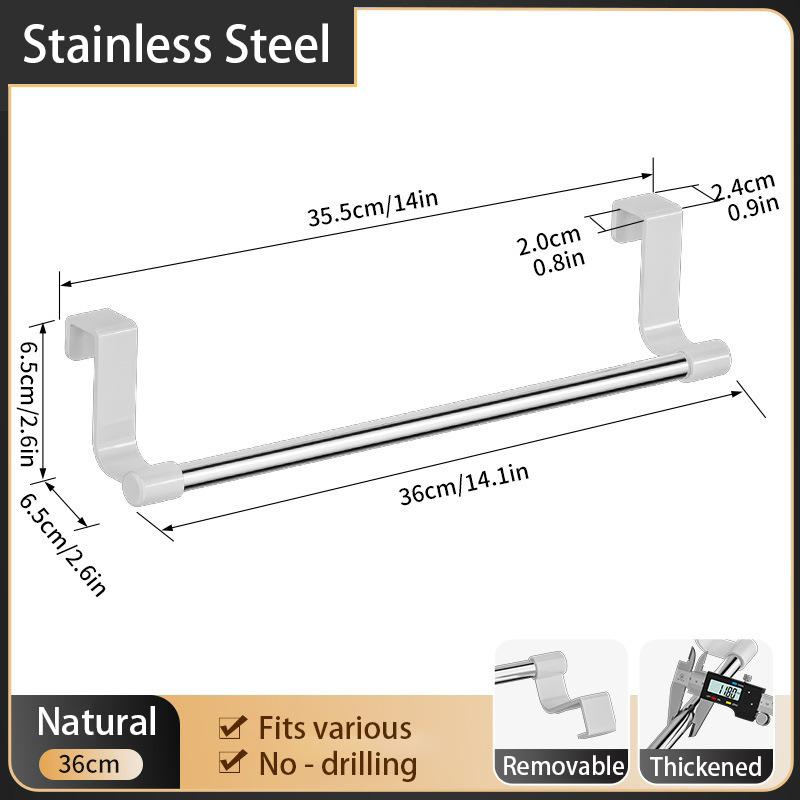 Rvs Handdoekenrek Keuken Handdoekhouder Gootsteen Accessoires Badkamer Handdoekhouder Onder Gootsteen Organizer SNJ004: Licht Geel