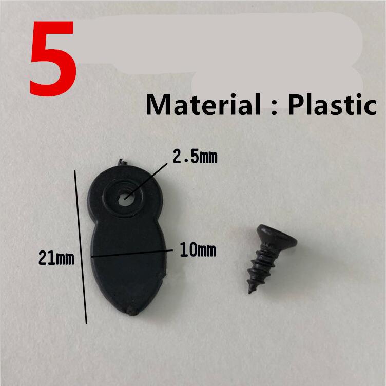 50pc sorte klar metal plastik fotoramme spejl bagplade drejeknap roterende låseknapper til fastgørelse af brad billedramme tilbehør: 5