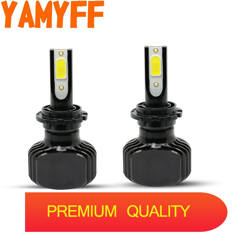 YAMYFF Auto Koplamp D1S Led-lampen D2S LED D3S D4S Auto Koplamp 12 V 30 W 6000LM COB FANLESS Lamp koplampen 6000 K Auto Mistlampen