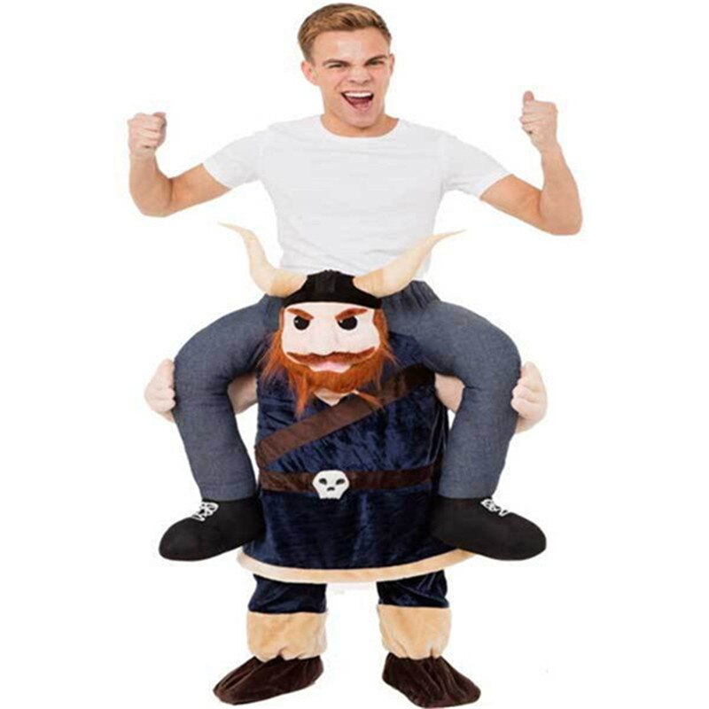 Ride på skulderen kostume ride på kostumer til fødselsdagsfest maskot jul halloween aktivitet voksen størrelse: Okse / L