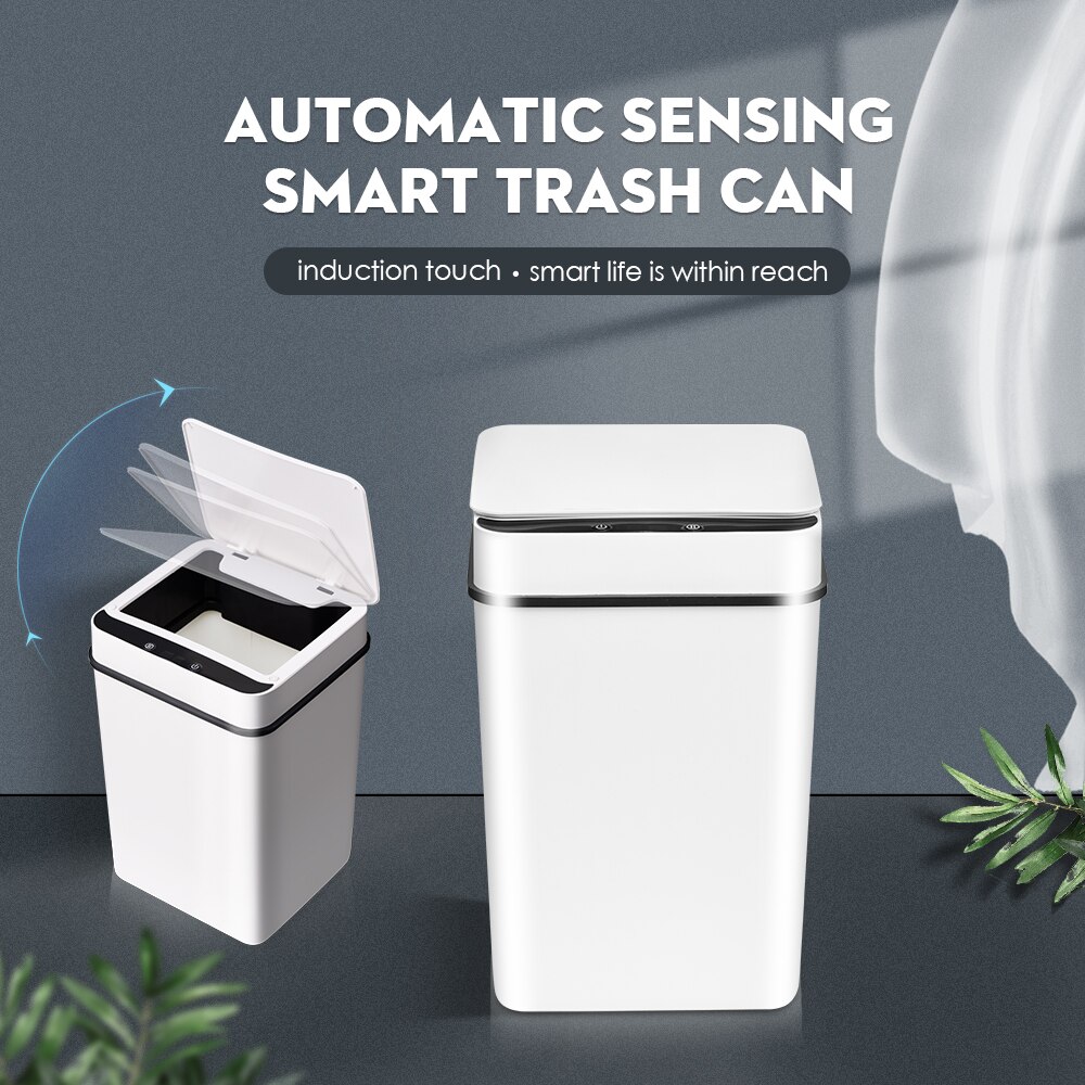 Smart Trash Can Home Intelligent Waste Bin Induction Garbage Bucket Electric Sensor Automatic Trash Bin For Kitchen Bathroom