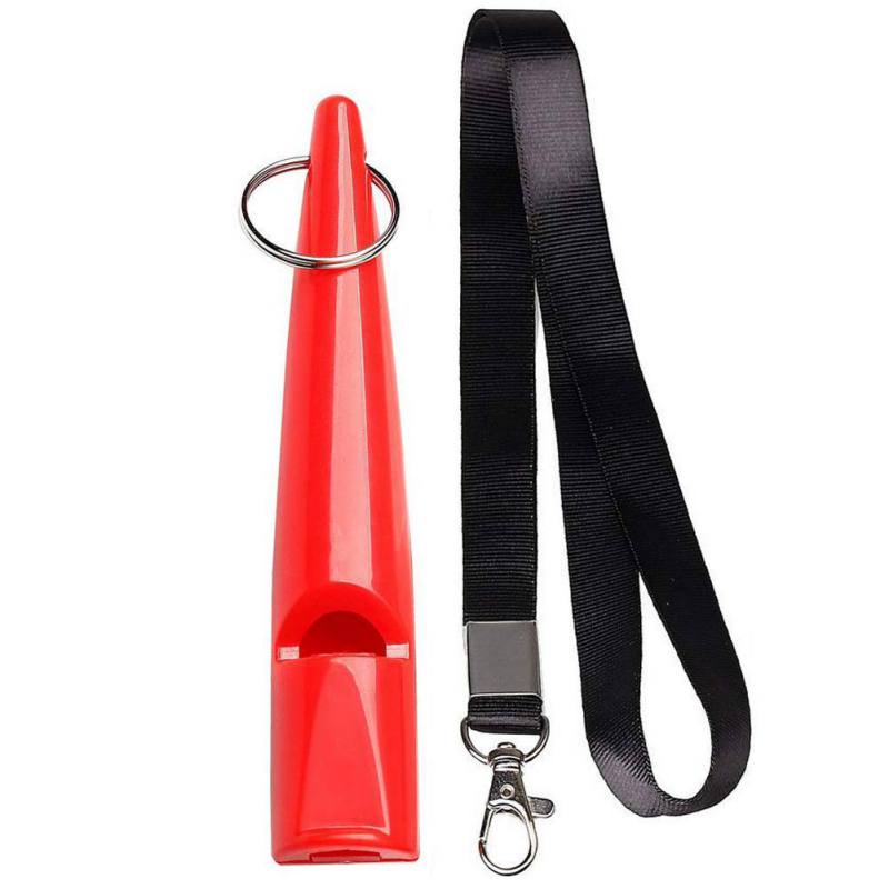 Las frecuencias perros llevar a ultrasónica fácil cordón con la formación de cachorro silbato: Rojo