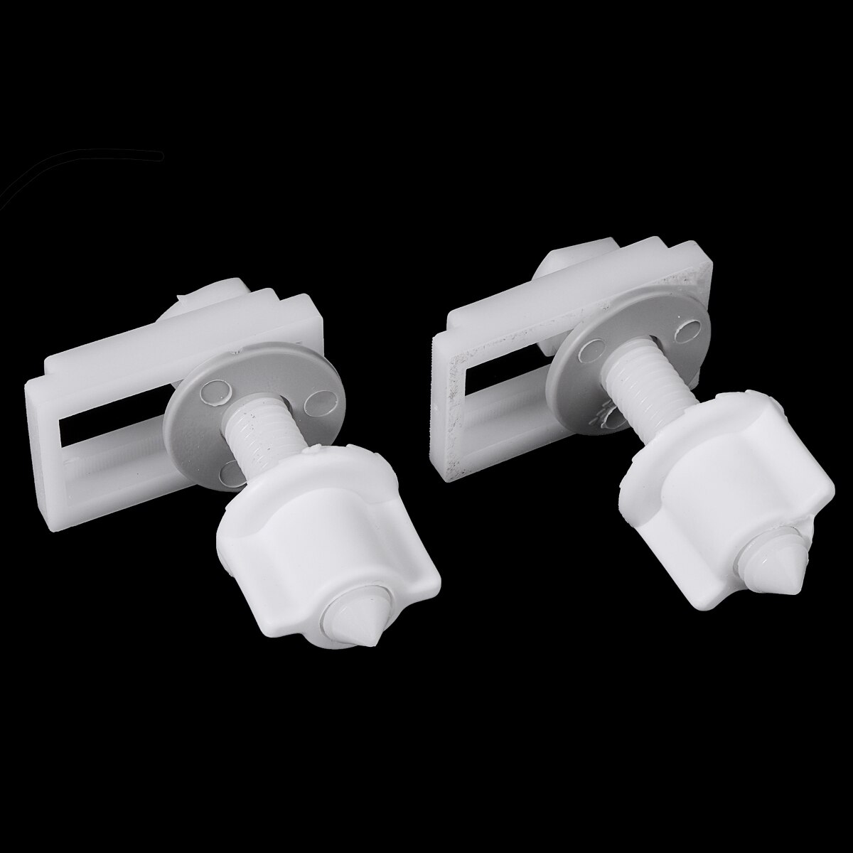 1 par hvide pp toiletsæde hængselbolte toiletreparationsskruer let toiletfiksering monteringssæt reparationsværktøj