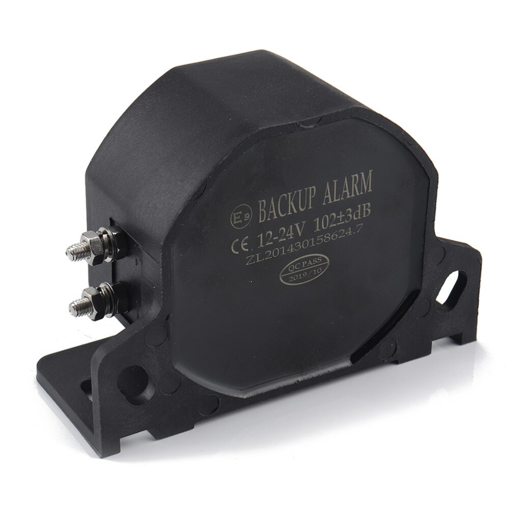 1 pc auto achteruitrij-alarmen, 12-60v waterdichte zwarte achteruitrij-alarmen, sirene en claxon voor auto, vrachtwagen, auto, voertuig