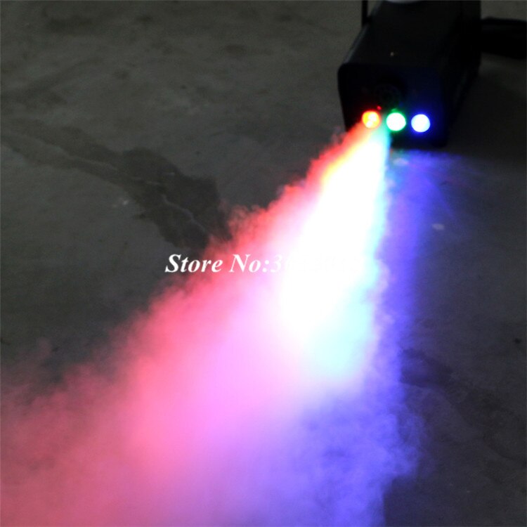 500W Mini Wireless Remote control LED Smoke Machine Red Green Blue Mixed fog machine led stage car smoke maker
