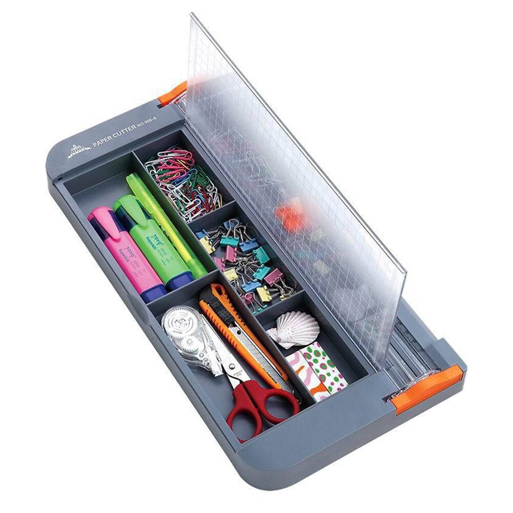 Portable Manual A4 Paper Trimmer Cutter Storage Box Art Trimmer Crafts Photo Labels Scrapbook Blades DIY Cutting Machine