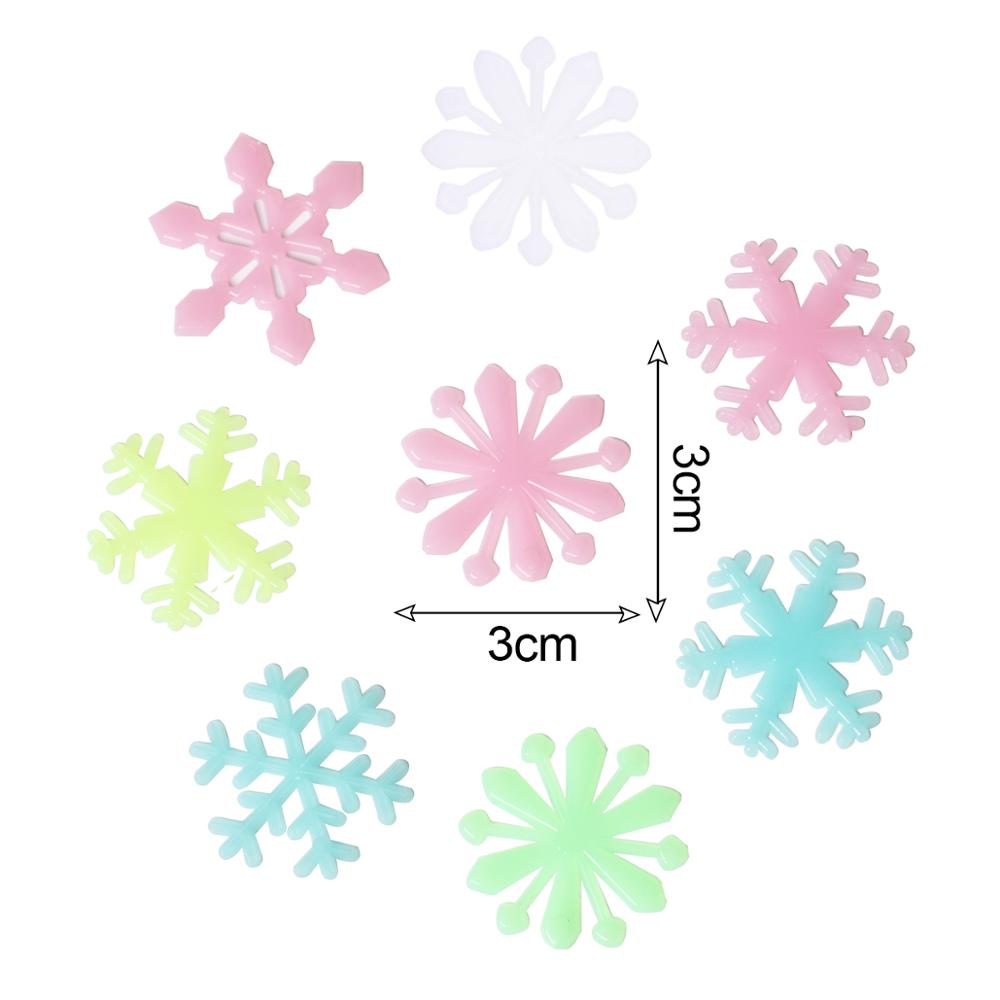Frigg 3D Schneeflocke Leucht Zauberstab Aufkleber Weihnachten Dekoration freundlicher Für Hause Fluoreszierende Leuchtenden PVC Zauberstab Aufkleber in dunkel glühen