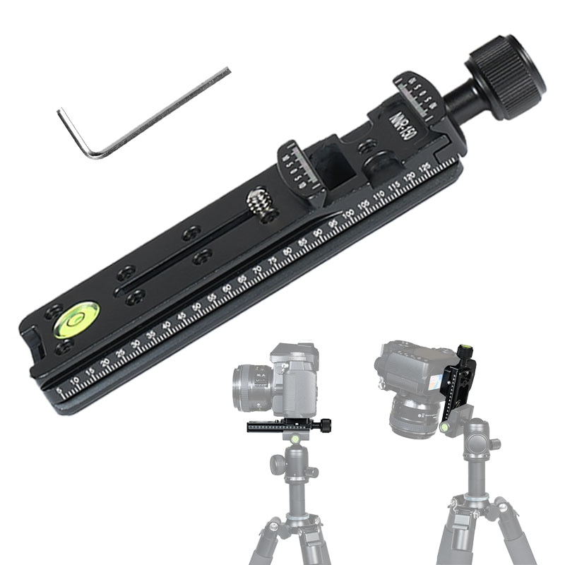 Pinza para cámaras Dslr, adaptador de montaje de cabeza de bola para trípode NNR Abrazadera de liberación rápida, teleobjetivo, placa de soporte para cámara Arca