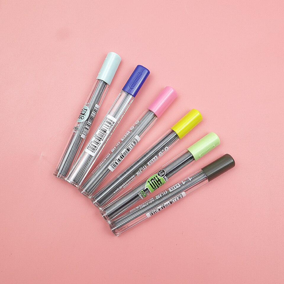 Lápiz mecánico de 0,9/1,1/2,0mm para niños, lápices de colores caramelo, automáticos, para dibujar, pintar, grafiti, papelería escolar