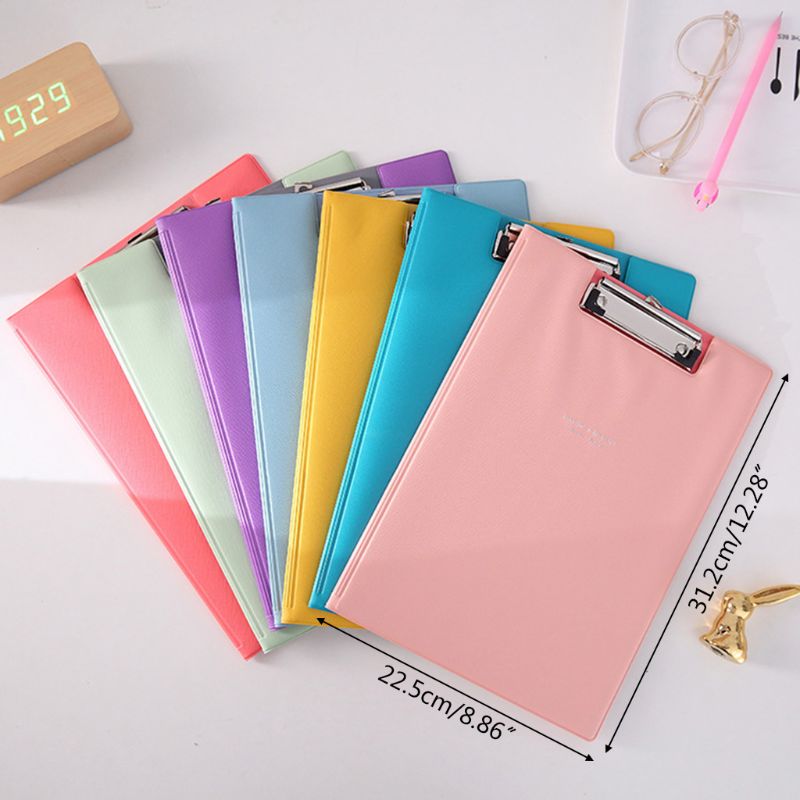 A4 Waterproof Clipboard Writing Pad File Folder Document Holder School Supply
